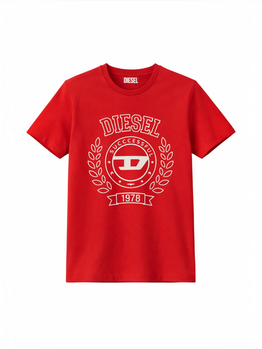 Tricou Diesel Roșu – Logo Iconic 1978 Successful Living