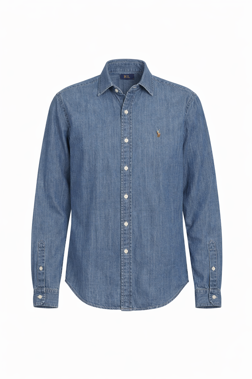 Cămașă copii Polo Ralph Lauren, Albastru deschis