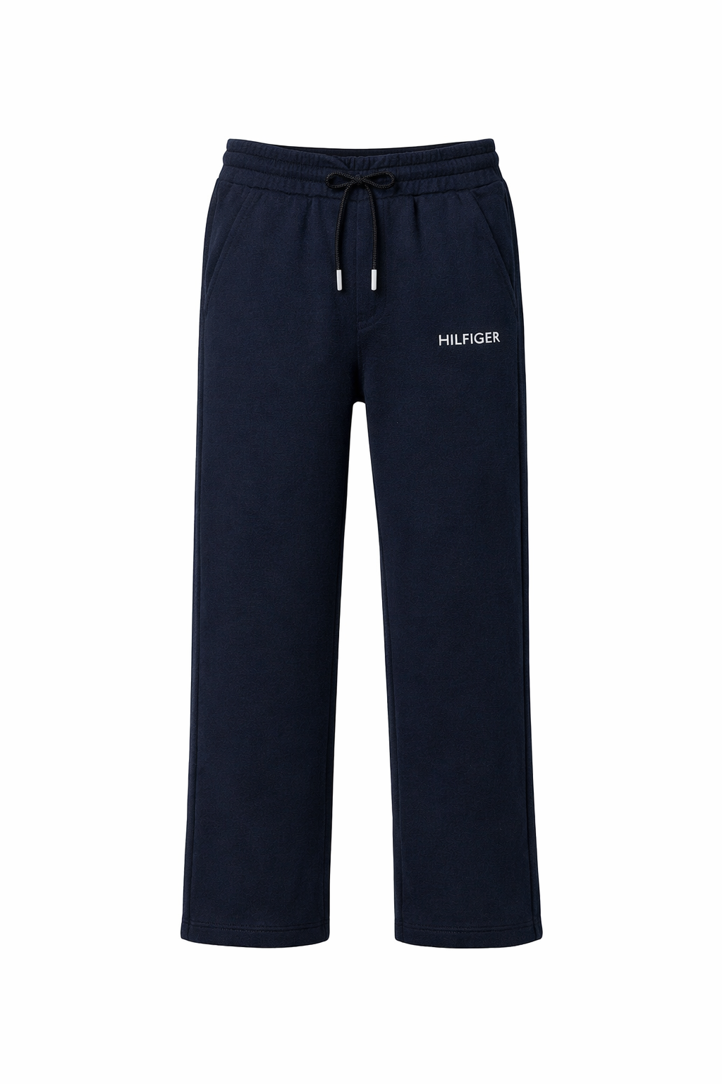 Pantaloni de trening Tommy Hilfiger copii, croială dreaptă, Bleumarin