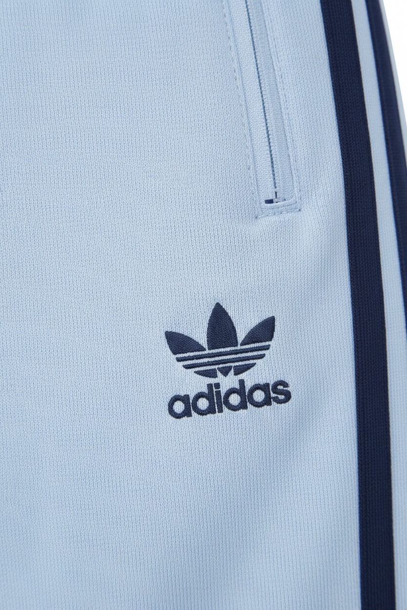 Pantaloni de trening copii Adidas, bleu cu dungi laterale bleumarin