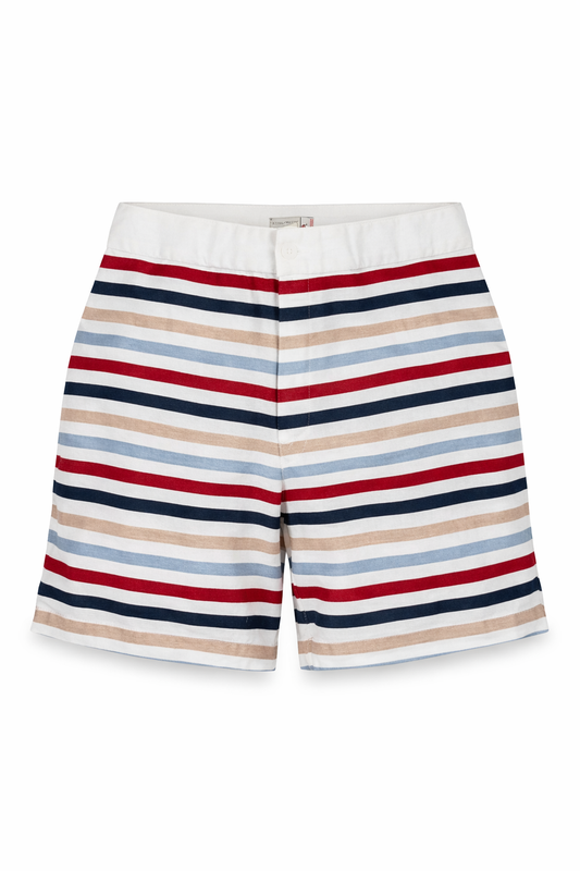 Pantaloni scurti Stella McCartney Kids cu dungi multicolor