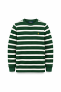 Pulover Polo Ralph Lauren copii, model cu dungi verzi și albe