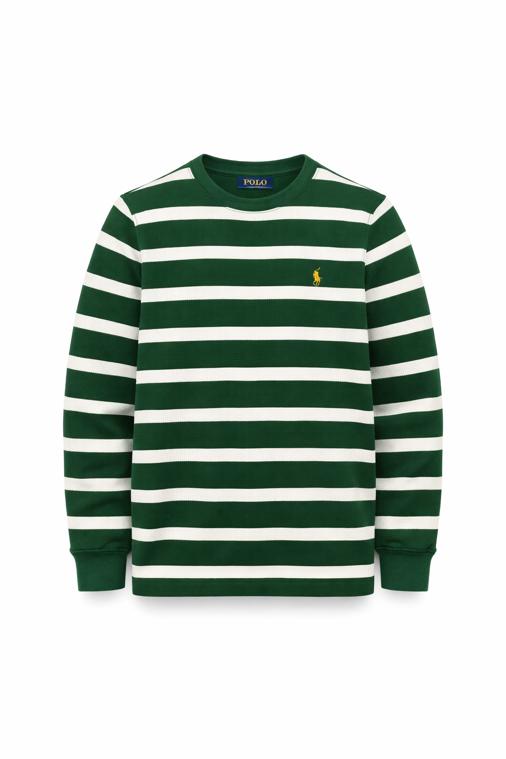 Pulover Polo Ralph Lauren copii, model cu dungi verzi și albe