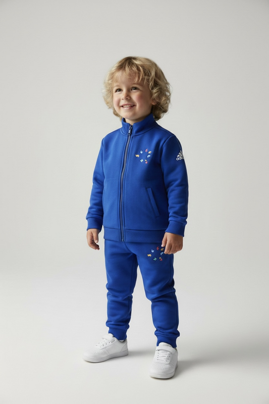 Trening Adidas Originals copii Albastru cu imprimeu minimalist