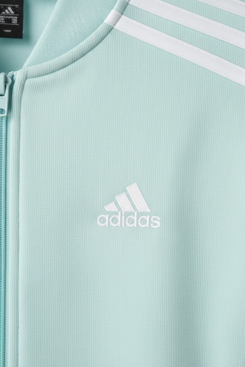 Trening copii Adidas, Bluză vernil/mint și pantaloni bleumarin