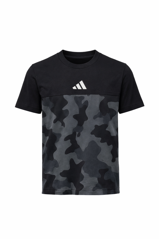 Tricou Copii Adidas camuflaj negru