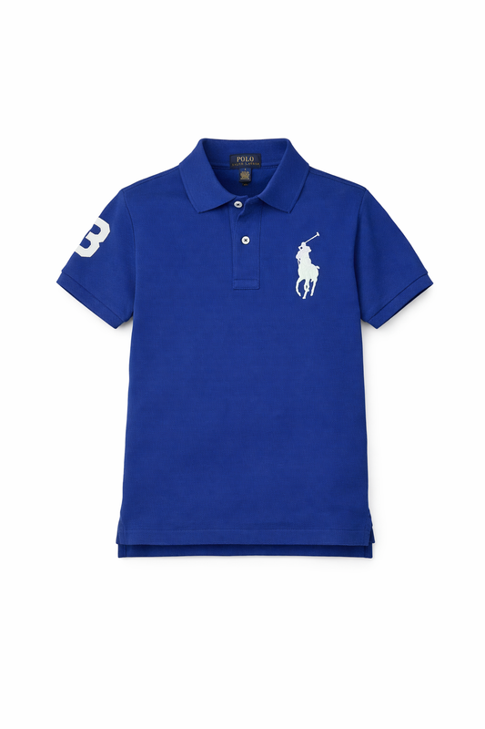 Tricou Polo Ralph Lauren copii, bumbac piqué, Albastru Royal